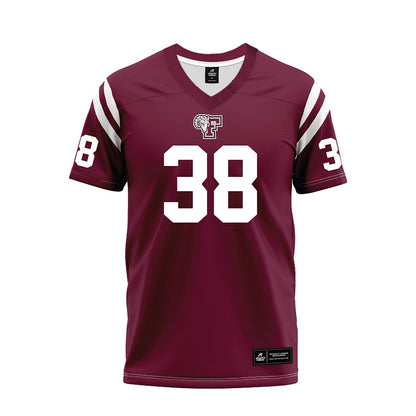 Fordham - NCAA Football : Alex Fiala - Burgundy Football Jersey-0