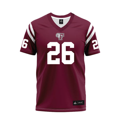 Fordham - NCAA Football : Jack Freeburg - Burgundy Football Jersey-0
