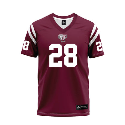 Fordham - NCAA Football : Malachi Coleman - Burgundy Football Jersey-0