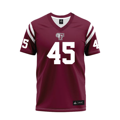 Fordham - NCAA Football : Tyler Davis - Burgundy Football Jersey-0