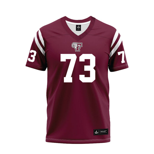 Fordham - NCAA Football : Leo Rick - Burgundy Football Jersey-0