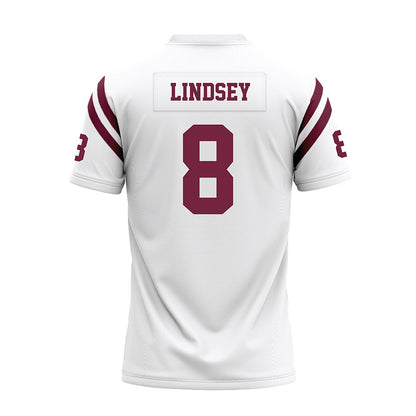 Fordham - NCAA Football : Nathan Lindsey - White Football Jersey-1