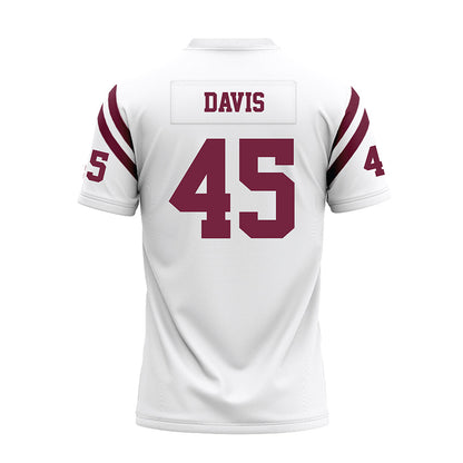 Fordham - NCAA Football : Tyler Davis - White Football Jersey-1
