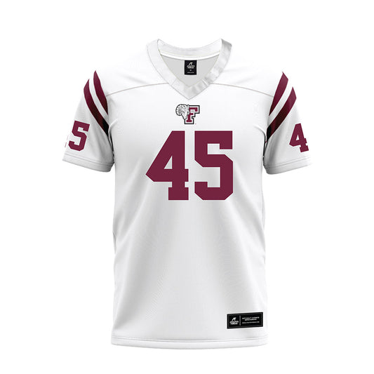Fordham - NCAA Football : Tyler Davis - White Football Jersey-0