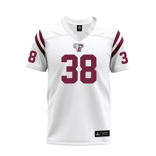 Fordham - NCAA Football : Alex Fiala - White Football Jersey-0
