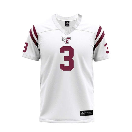 Fordham - NCAA Football : Nahil Perkins - White Football Jersey-0