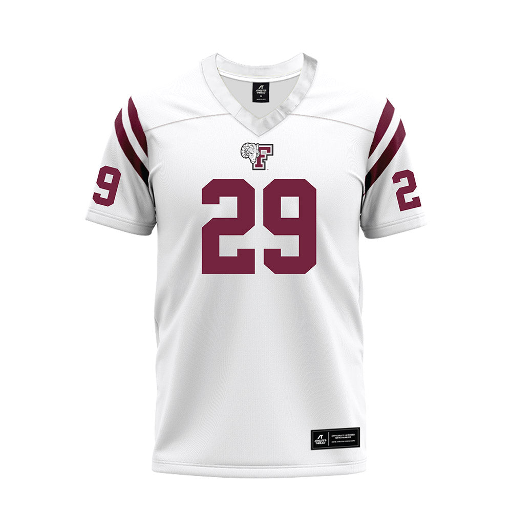 Fordham - NCAA Football : Gavin Stanek - White Football Jersey-0