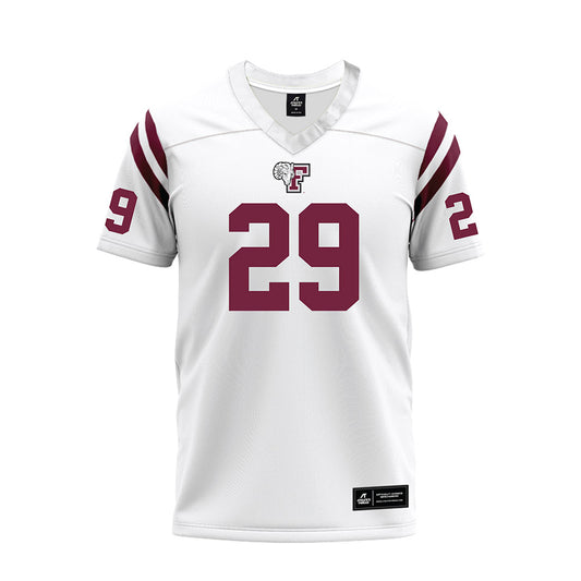 Fordham - NCAA Football : Gavin Stanek - White Football Jersey-0