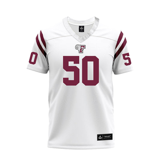 Fordham - NCAA Football : Wyatt Scarritt - White Football Jersey-0