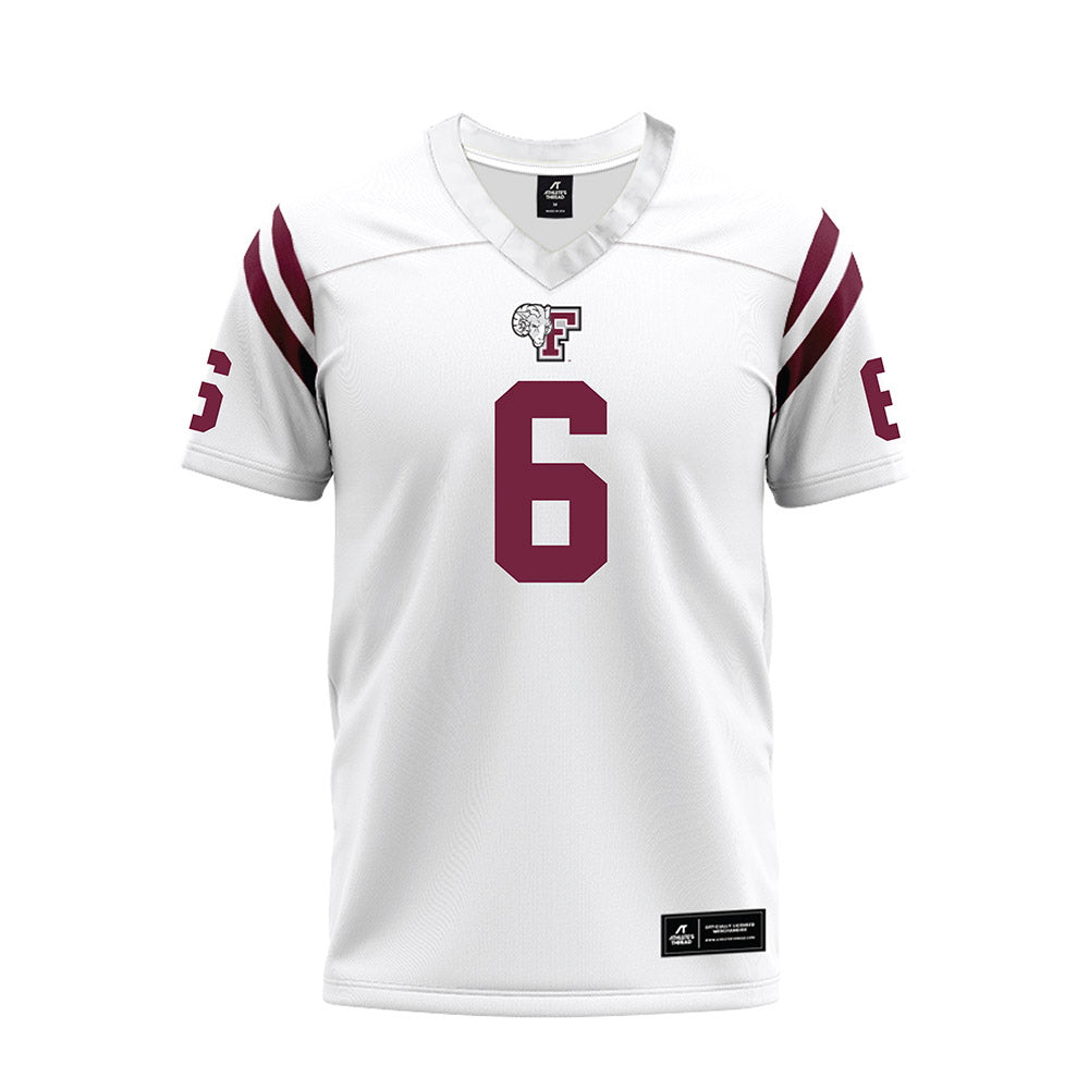 Fordham - NCAA Football : Ricky Parks - White Football Jersey-0