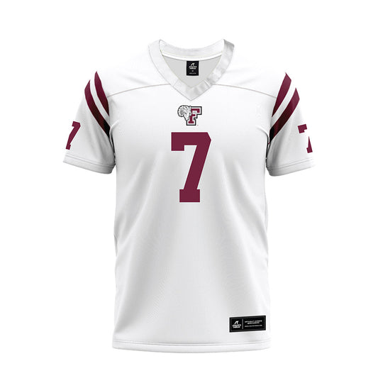 Fordham - NCAA Football : Alec Hughes - White Football Jersey-0