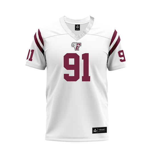 Fordham - NCAA Football : Cole Siegel - White Football Jersey-0