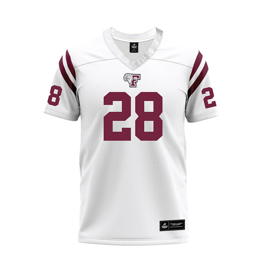 Fordham - NCAA Football : Malachi Coleman - White Football Jersey-0