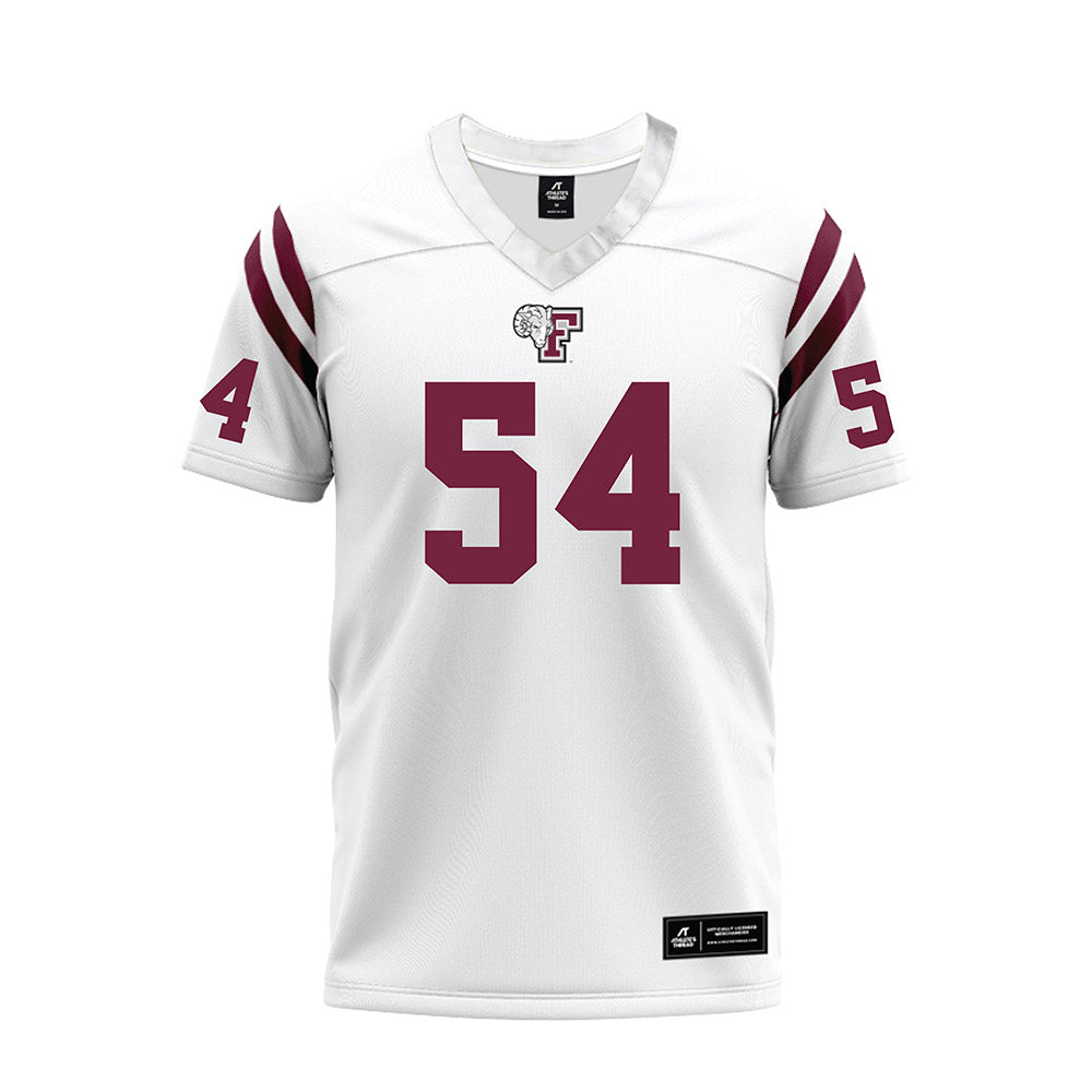 Fordham - NCAA Football : Jack Jedlicka - White Football Jersey-0