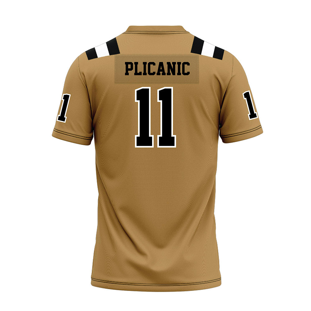 Oakland - NCAA Football : Lejs Plicanic - Gold Football Jersey-1