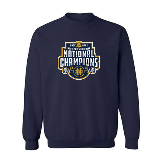 Notre Dame - NCAA Men's Lacrosse : Crewneck Sweatshirt National Champion