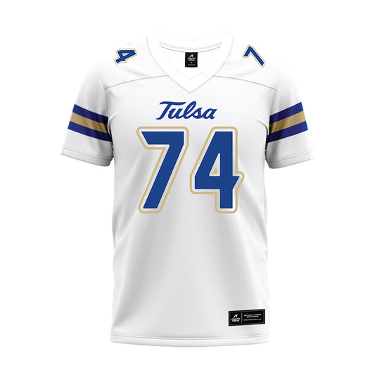 Tulsa - NCAA Football : Logan Rich - White Premium Football Jersey-0
