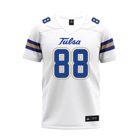 Tulsa - NCAA Football : Nahki Johnson - White Premium Football Jersey-0