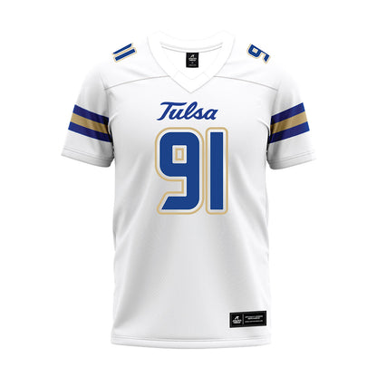 Tulsa - NCAA Football : Troop O'Neal - White Premium Football Jersey