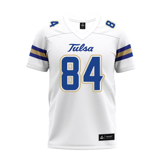 Tulsa - NCAA Football : Jewlyen Roberts - White Premium Football Jersey