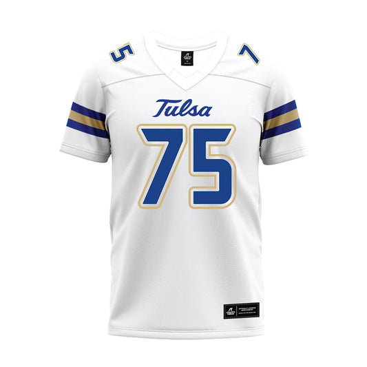 Tulsa - NCAA Football : Evan Mcclure - White Premium Football Jersey-0