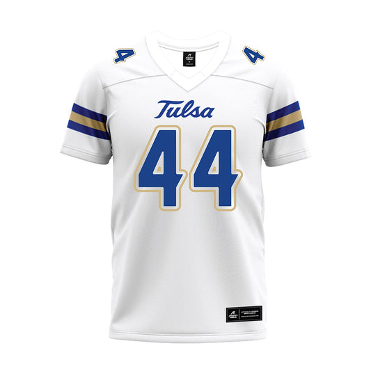 Tulsa - NCAA Football : Henry Simon - White Premium Football Jersey-0