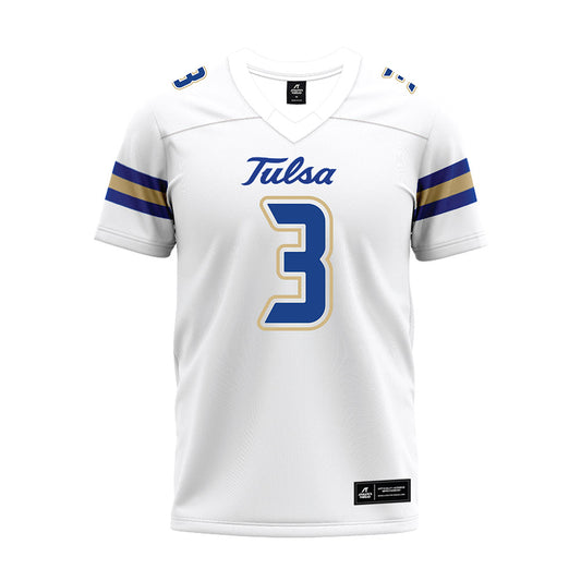 Tulsa - NCAA Football : Micah Tease - White Premium Football Jersey-0
