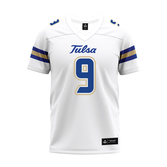 Tulsa - NCAA Football : Dax Collins - White Premium Football Jersey