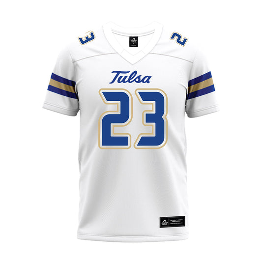 Tulsa - NCAA Football : Landen Lucas - White Premium Football Jersey-0