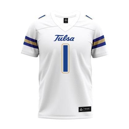 Tulsa - NCAA Football : Champ Lewis - White Premium Football Jersey-0