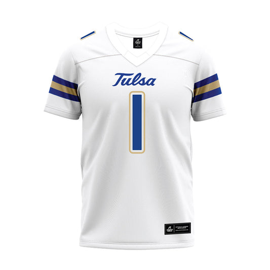 Tulsa - NCAA Football : Champ Lewis - White Premium Football Jersey-0