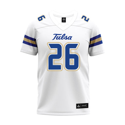 Tulsa - NCAA Football : Zachary Neilsen - White Premium Football Jersey