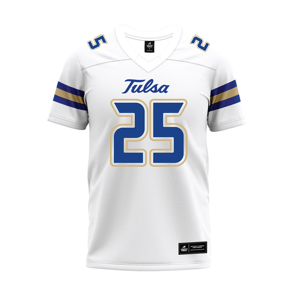 Tulsa - NCAA Football : Sam Stone - White Premium Football Jersey-0
