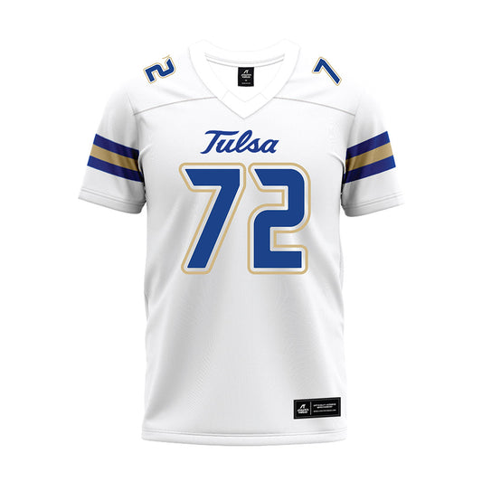 Tulsa - NCAA Football : Jaquan Adams - White Premium Football Jersey-0