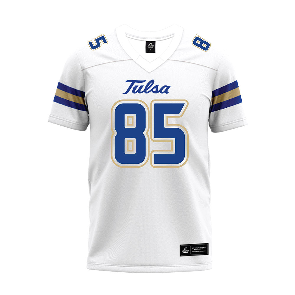 Tulsa - NCAA Football : Cole Greene - White Premium Football Jersey