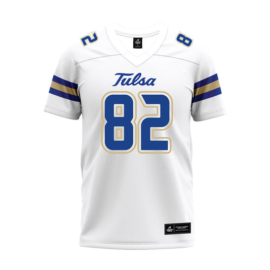 Tulsa - NCAA Football : Christopher Gacayan - White Premium Football Jersey-0