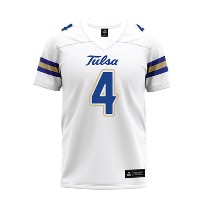 Tulsa - NCAA Football : Alex Green - White Premium Football Jersey