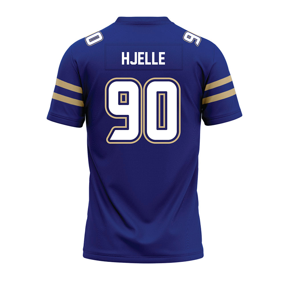 Tulsa - NCAA Football : Joe Hjelle - Blue Premium Football Jersey