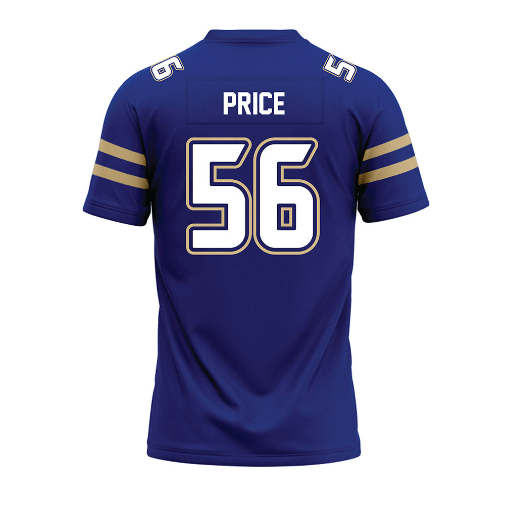 Tulsa - NCAA Football : Nathan Price - Blue Premium Football Jersey