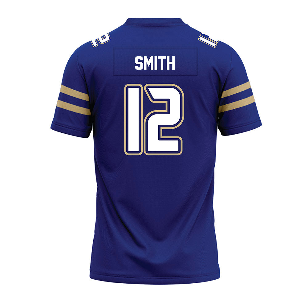 Tulsa - NCAA Football : Corey Smith - Blue Premium Football Jersey-1