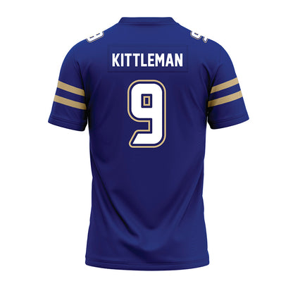 Tulsa - NCAA Football : Stephen Kittleman - Blue Premium Football Jersey