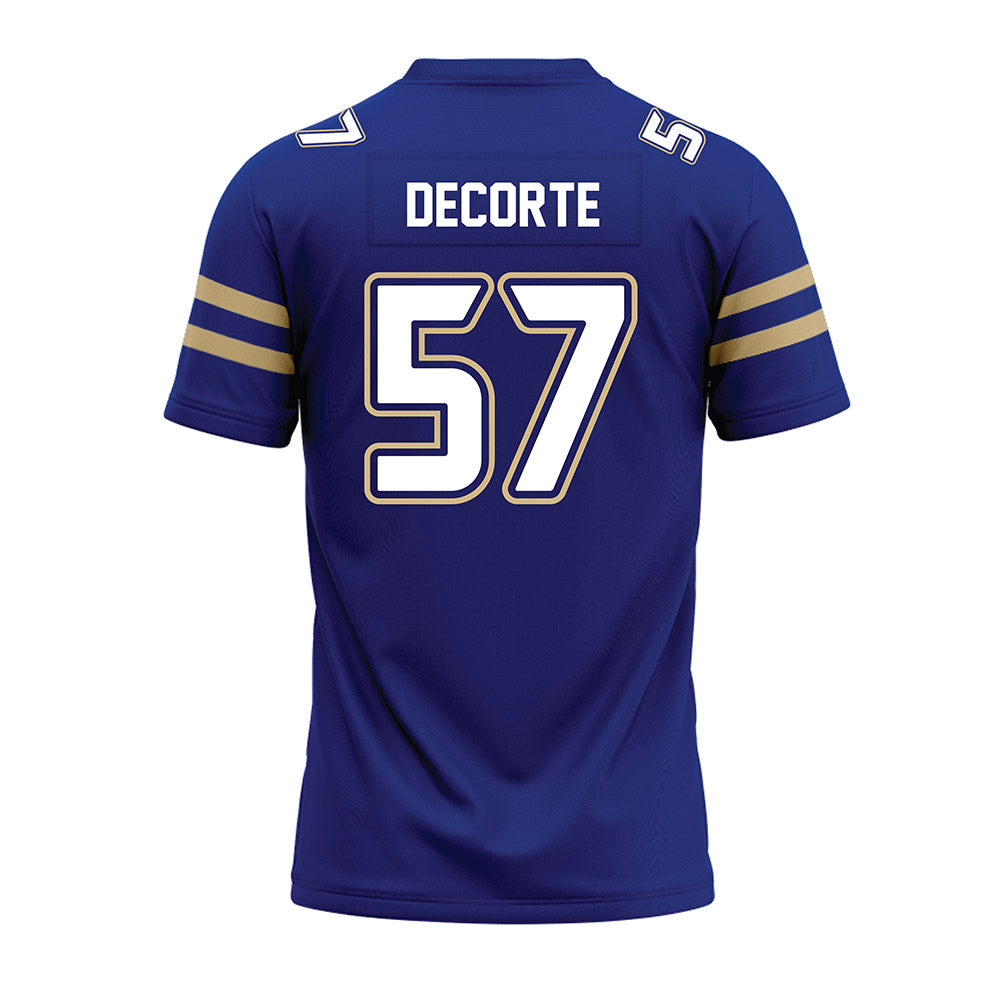 Tulsa - NCAA Football : Aiden DeCorte - Blue Premium Football Jersey