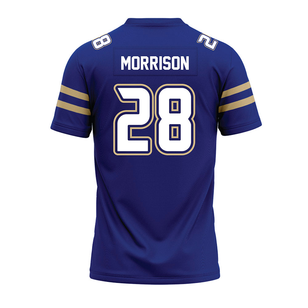 Tulsa - NCAA Football : Sevion Morrison - Blue Premium Football Jersey-1