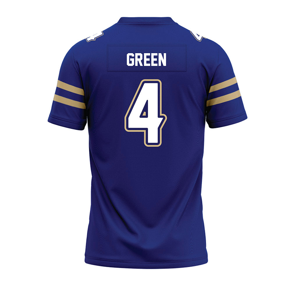 Tulsa - NCAA Football : Alex Green - Blue Premium Football Jersey