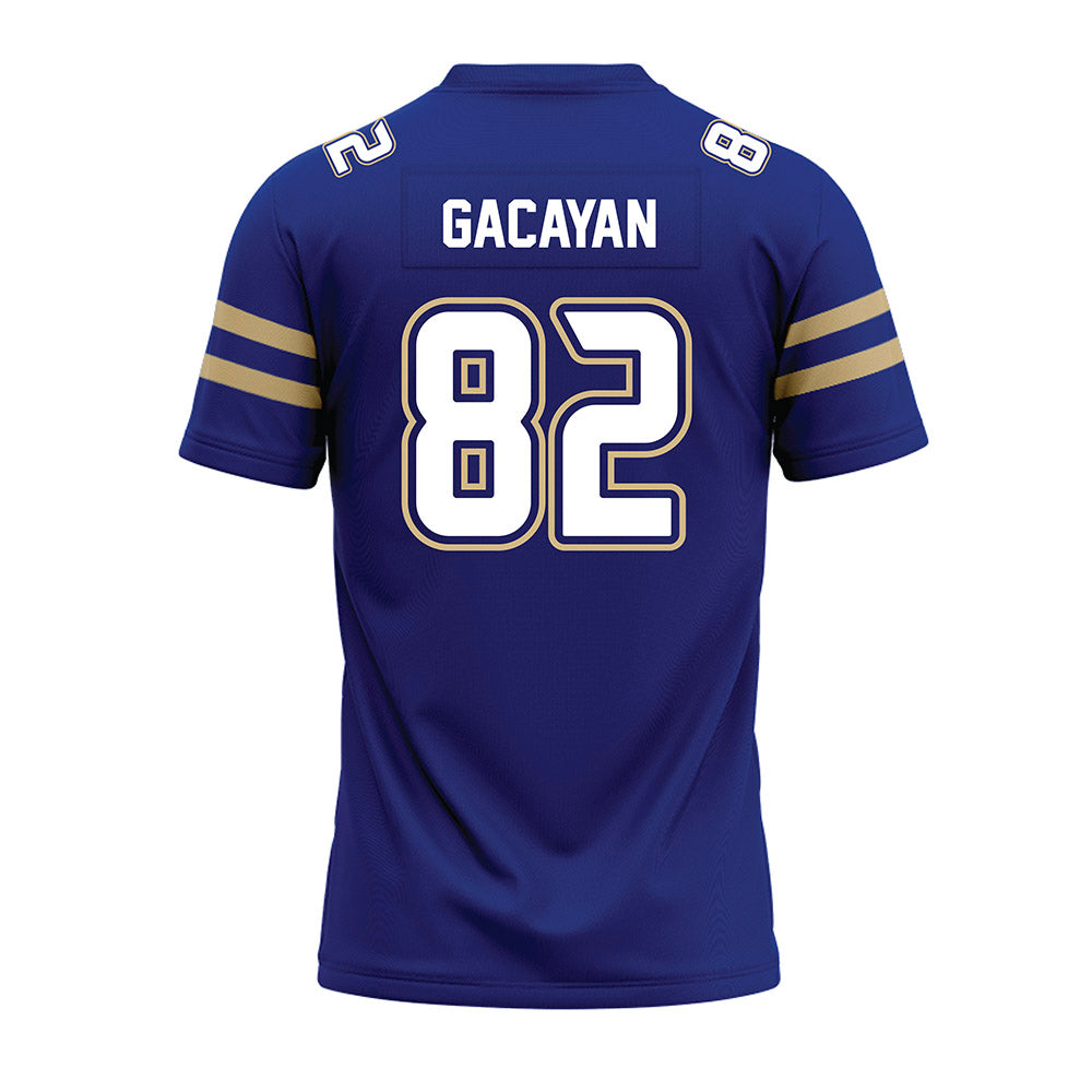 Tulsa - NCAA Football : Christopher Gacayan - Blue Premium Football Jersey-1