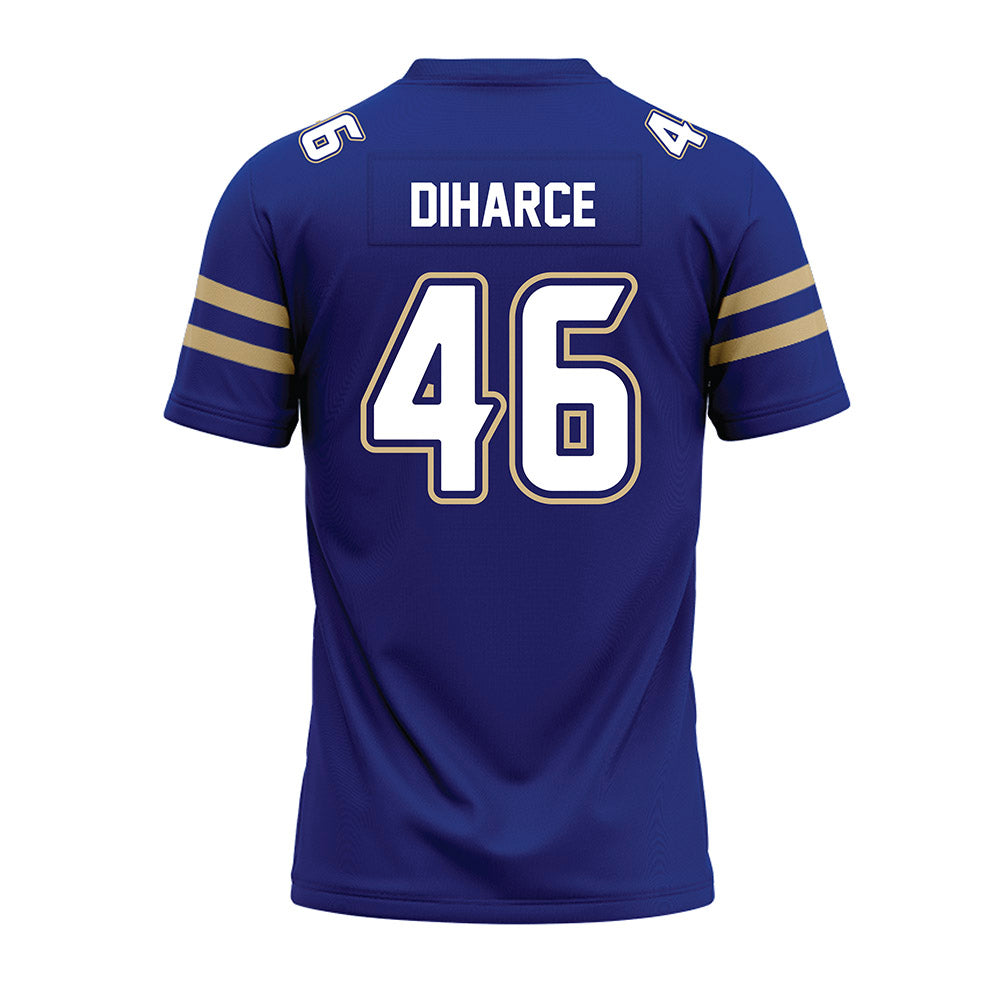 Tulsa - NCAA Football : Walker Diharce - Blue Premium Football Jersey