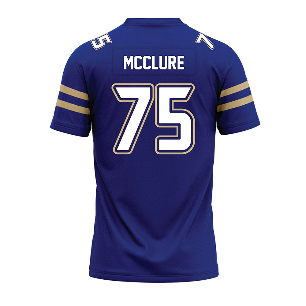 Tulsa - NCAA Football : Evan Mcclure - Blue Premium Football Jersey-1