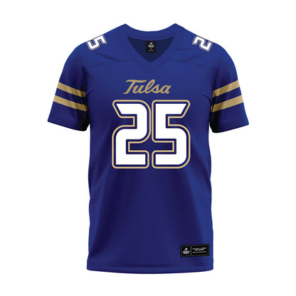 Tulsa - NCAA Football : Sam Stone - Blue Premium Football Jersey-0