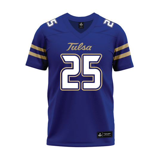 Tulsa - NCAA Football : Sam Stone - Blue Premium Football Jersey-0
