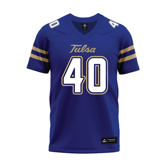Tulsa - NCAA Football : Aquavious Dunbar - Blue Premium Football Jersey-0